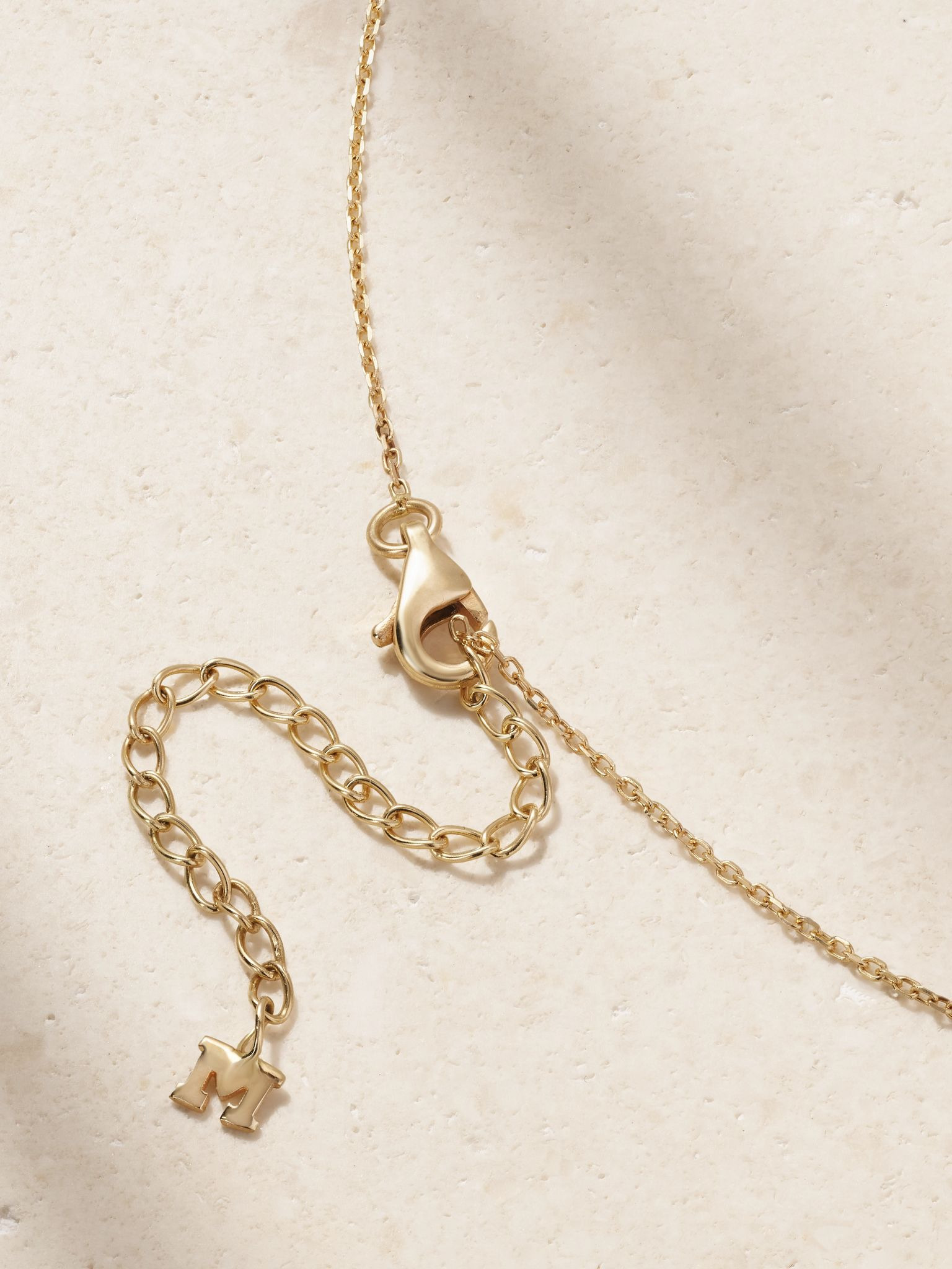 14-karat gold, topaz and diamond necklace Pink - 3