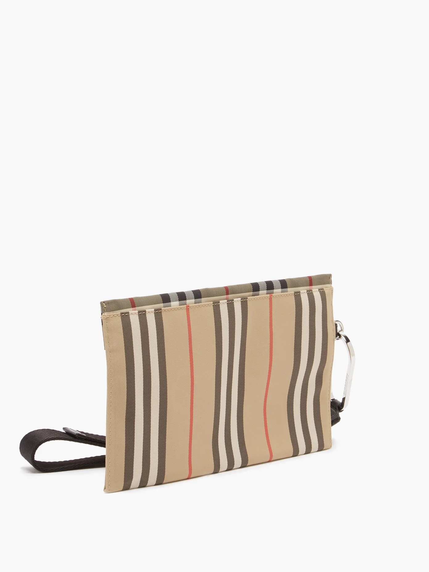 Logo-print Icon-Stripe canvas makeup bag - 3