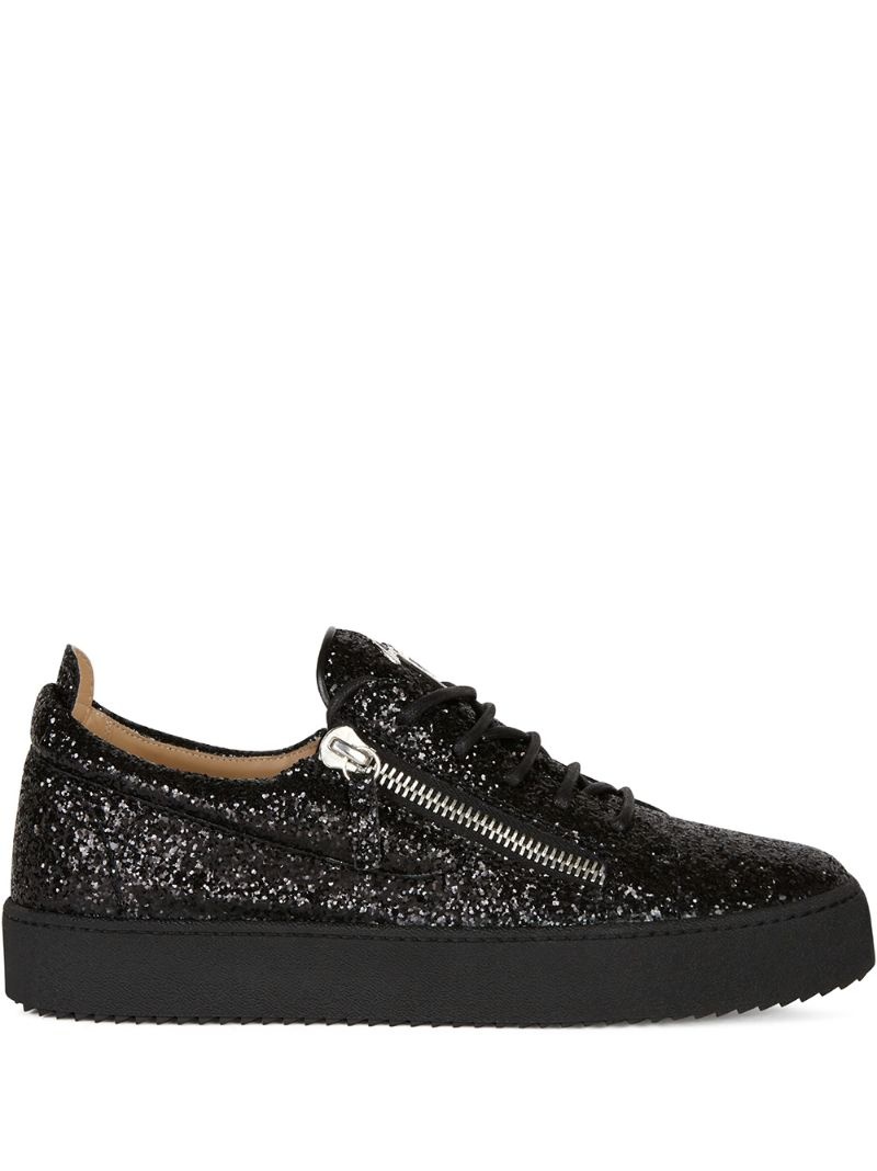 Frankie glitter low-top sneakers - 1