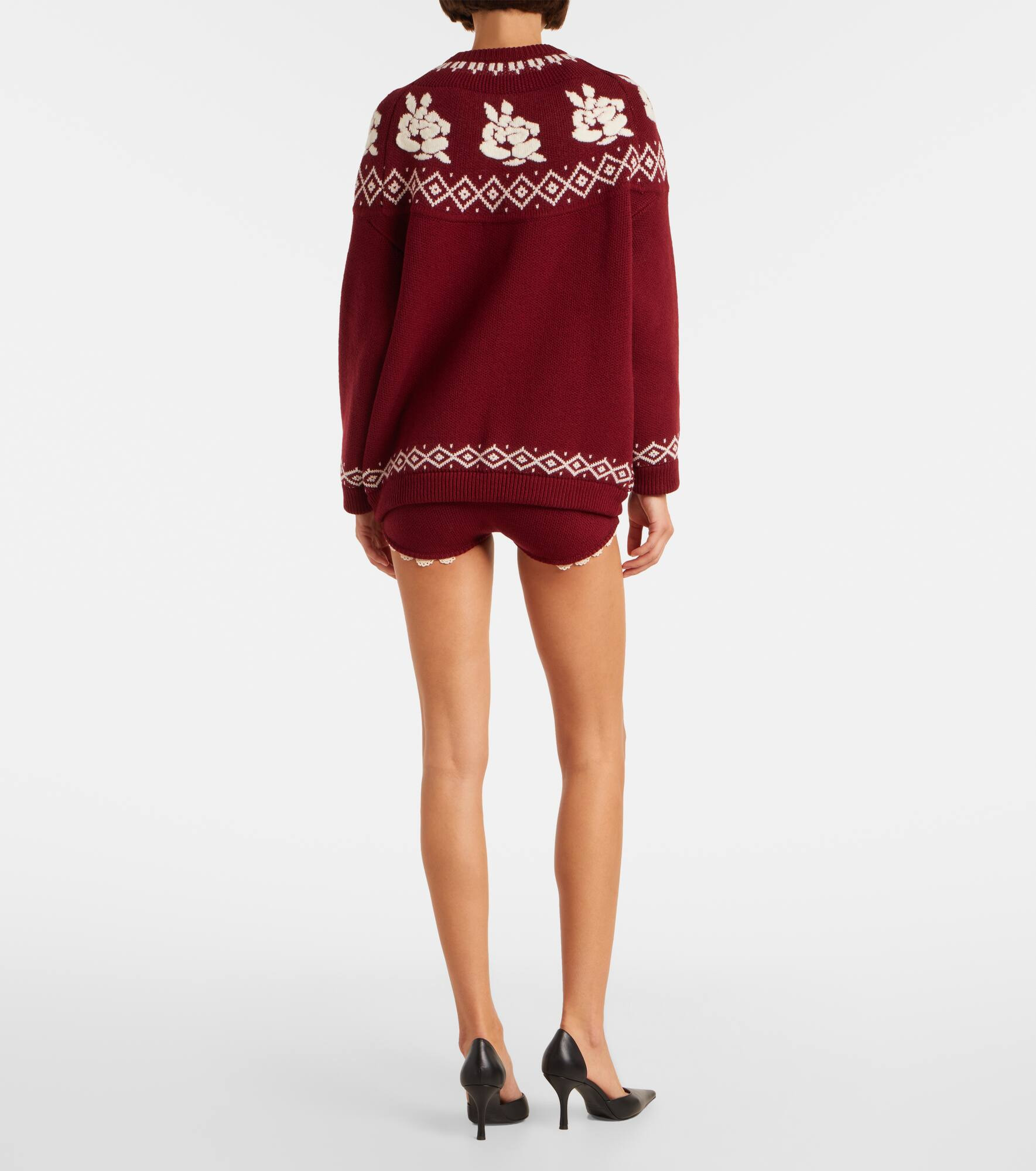 Patterned wool sweater - 3