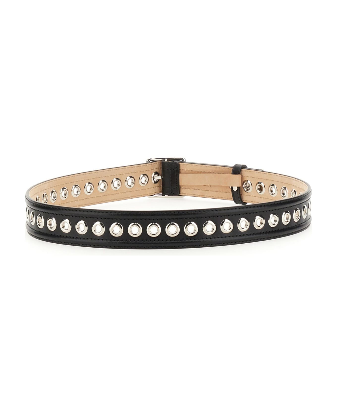 Eyelet Embellished Belt - 2
