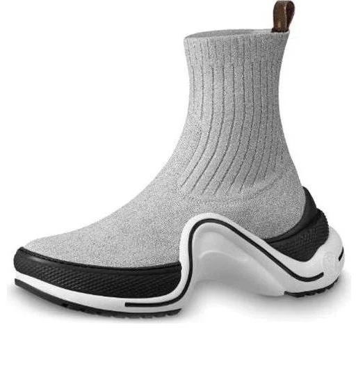(WMNS) LOUIS VUITTON LV Archlight High-Top Sports Shoes Grey/White 1A5C17 - 1