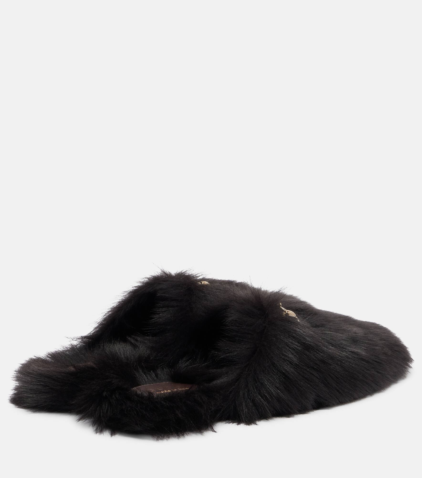 Horsebit shearling slippers - 2