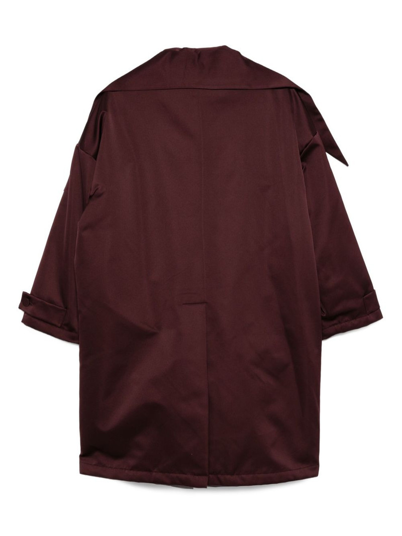 Plan C buttoned patch-pocket coat outlook