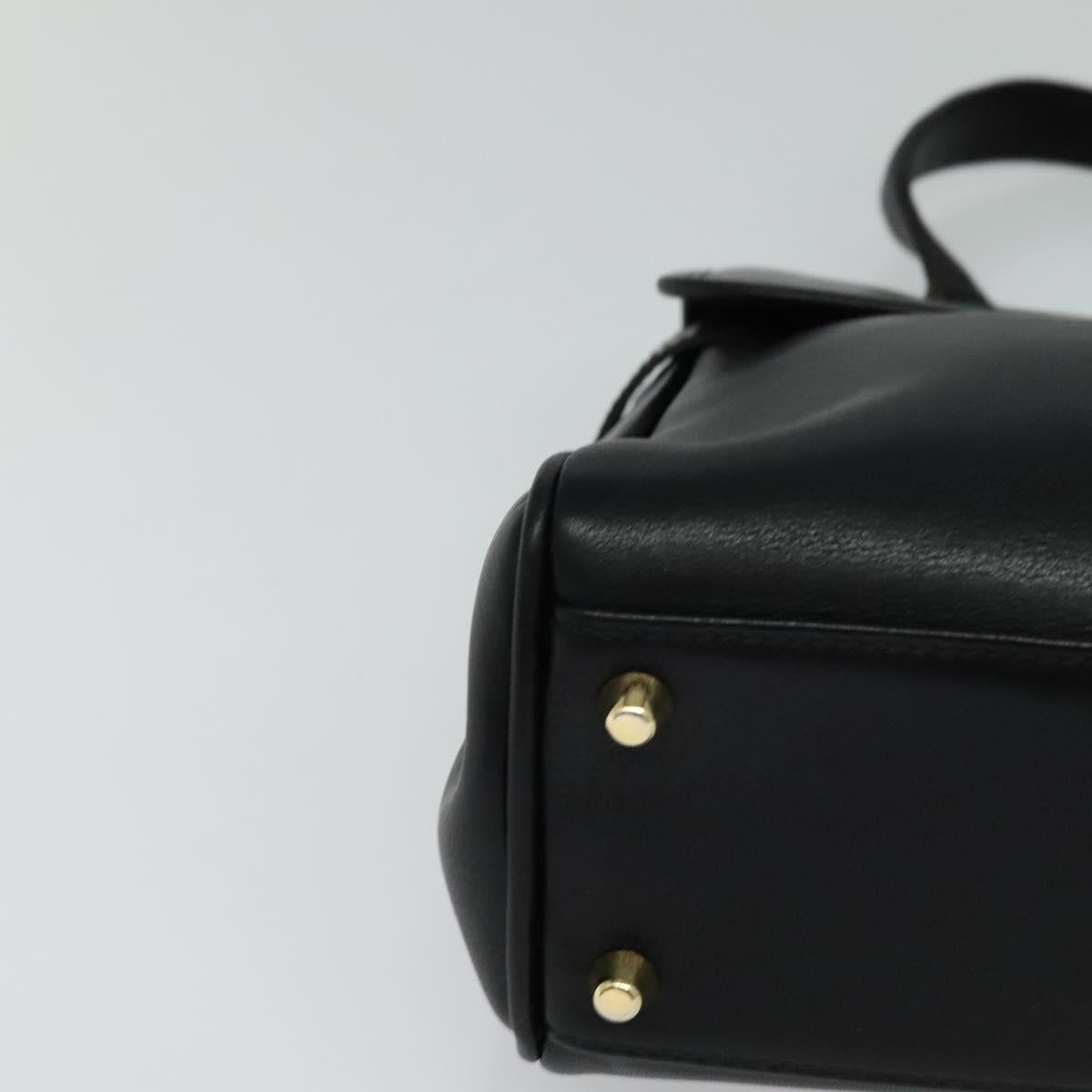 Burberry Hand Bag Leather Black - 9