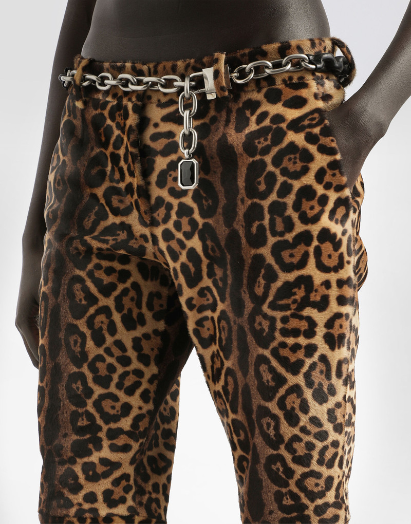 Leopard-print calf trousers 4