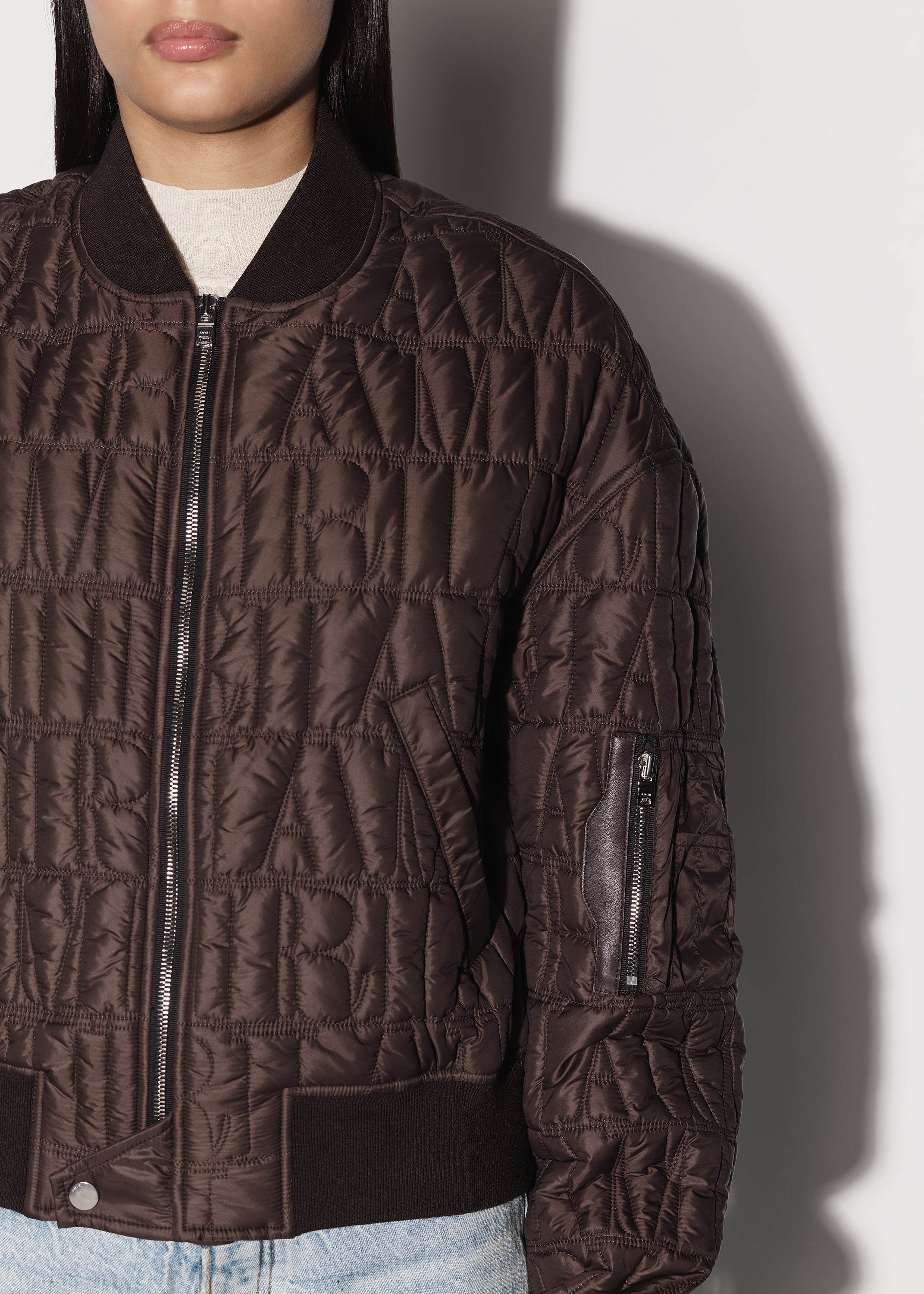 QUILTED AMIRI DOWN BOMBER - 8
