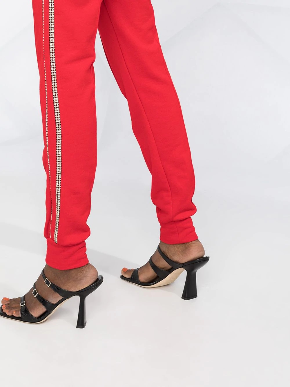 crystal-embellished strip trackpants - 3