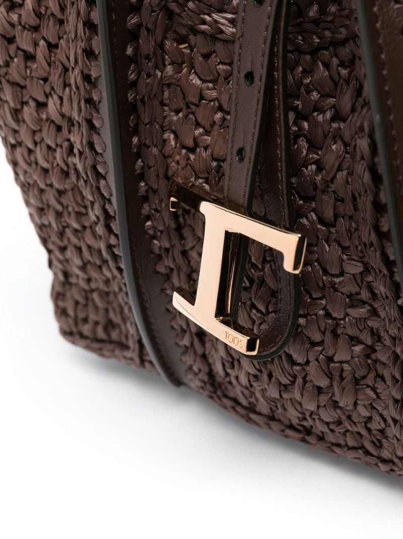 T Timeless woven tote bag - 7