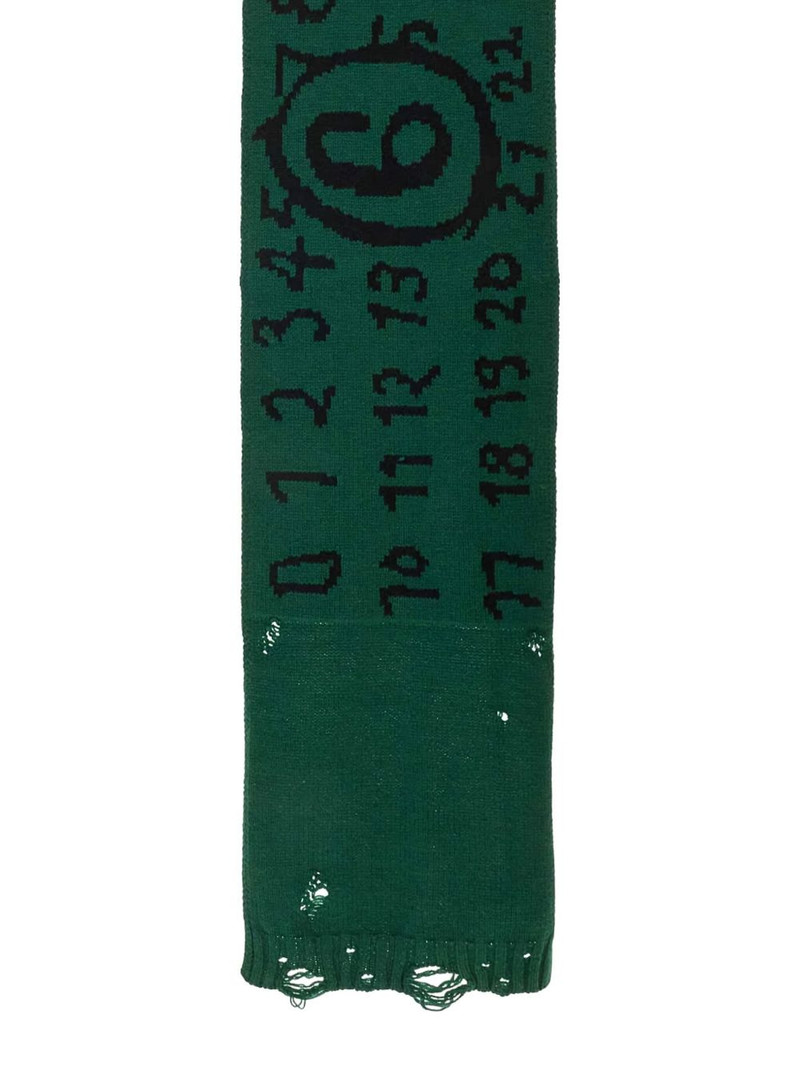 MM6 Maison Margiela number-motif scarf outlook
