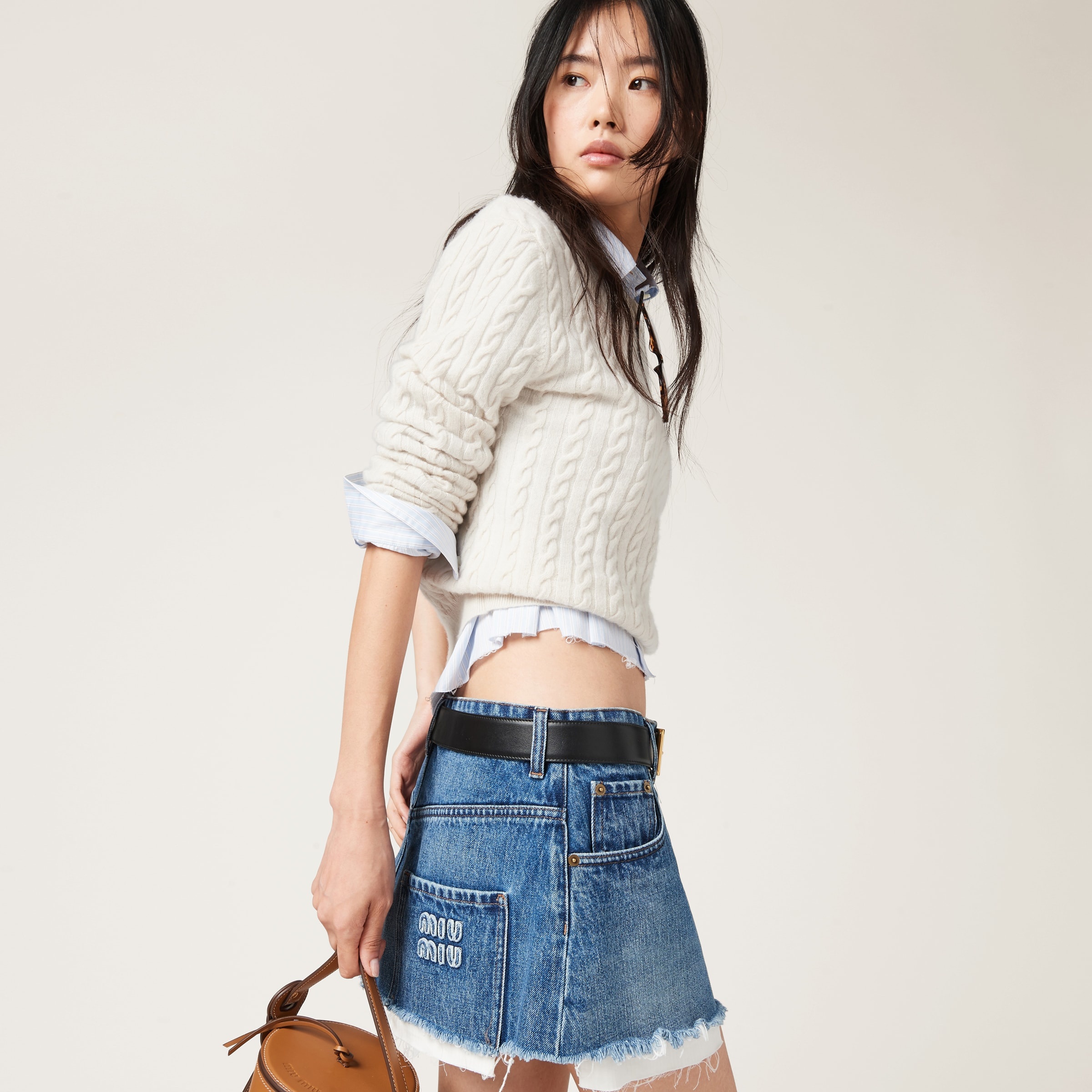 Denim miniskirt - 5