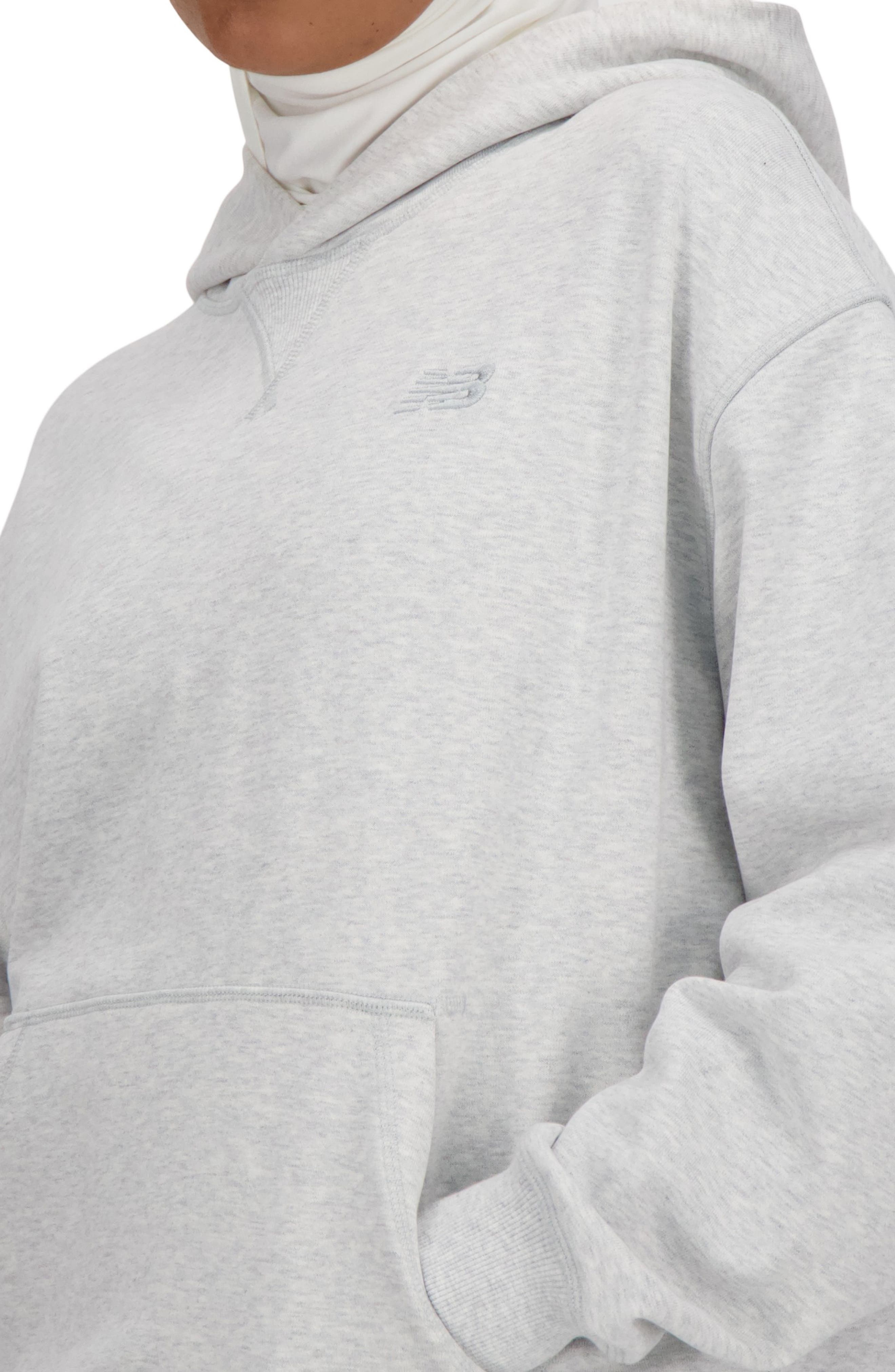 New Balance Athletics Oversize French Terry Hoodie in Ash Heather at Nordstrom - 4