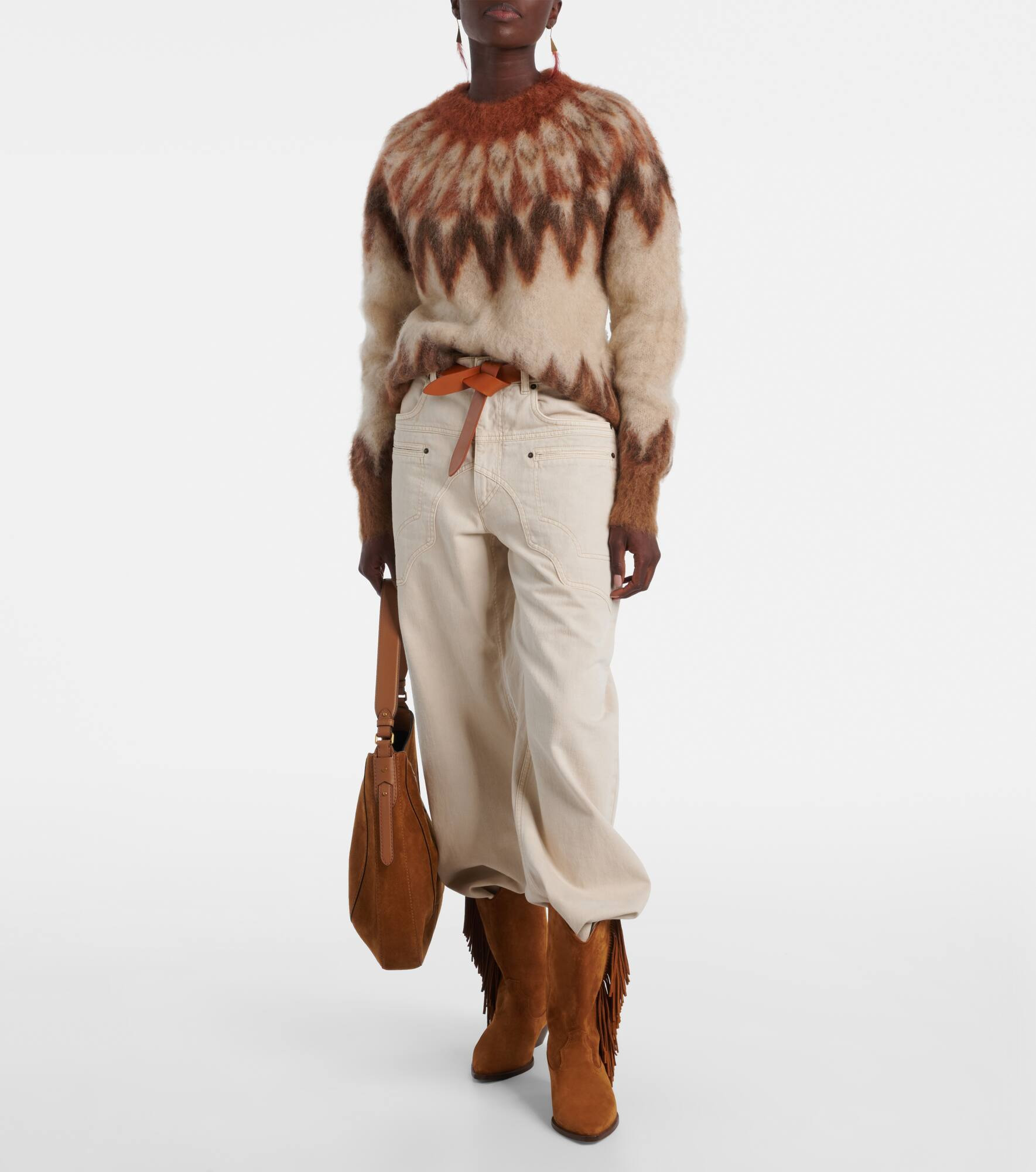 Natania Fair Isle wool-blend sweater - 2