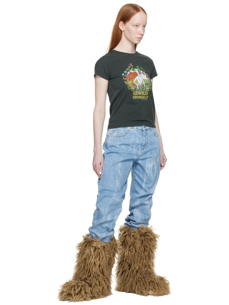 Stella McCartney Black 'Rewild Yourself' T-Shirt outlook