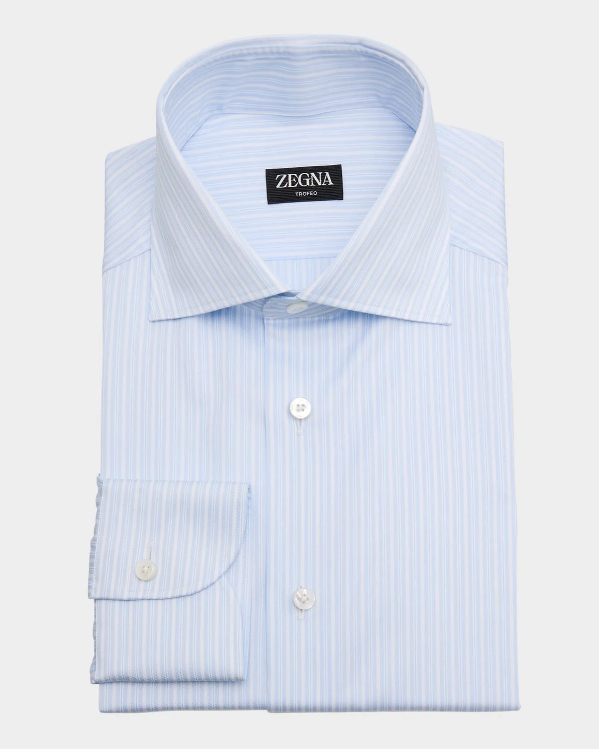 Men's Trofeo Cotton Framed Stripe Dress Shirt - 1