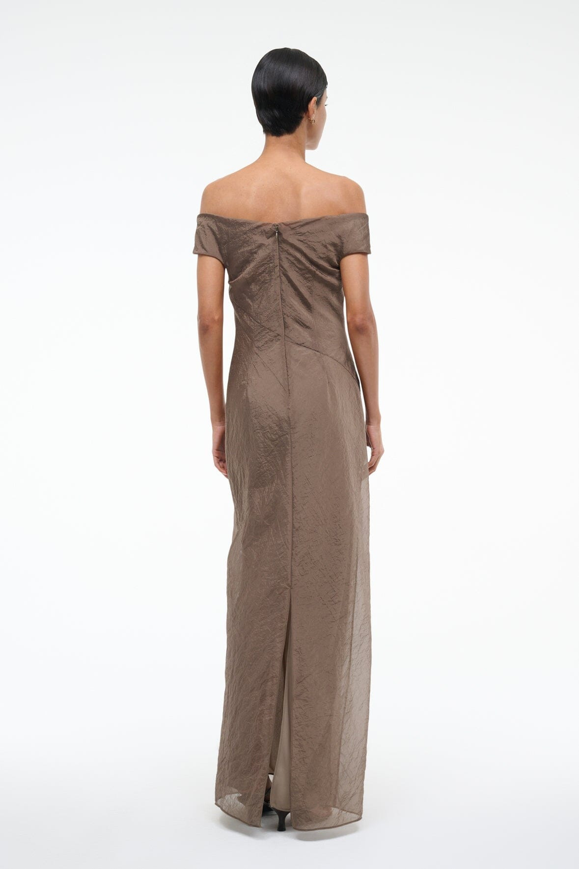 STAUD CHEYENNE DRESS TAUPE - 5