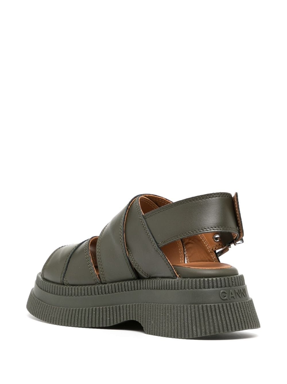 bucked flatform sandals - 3
