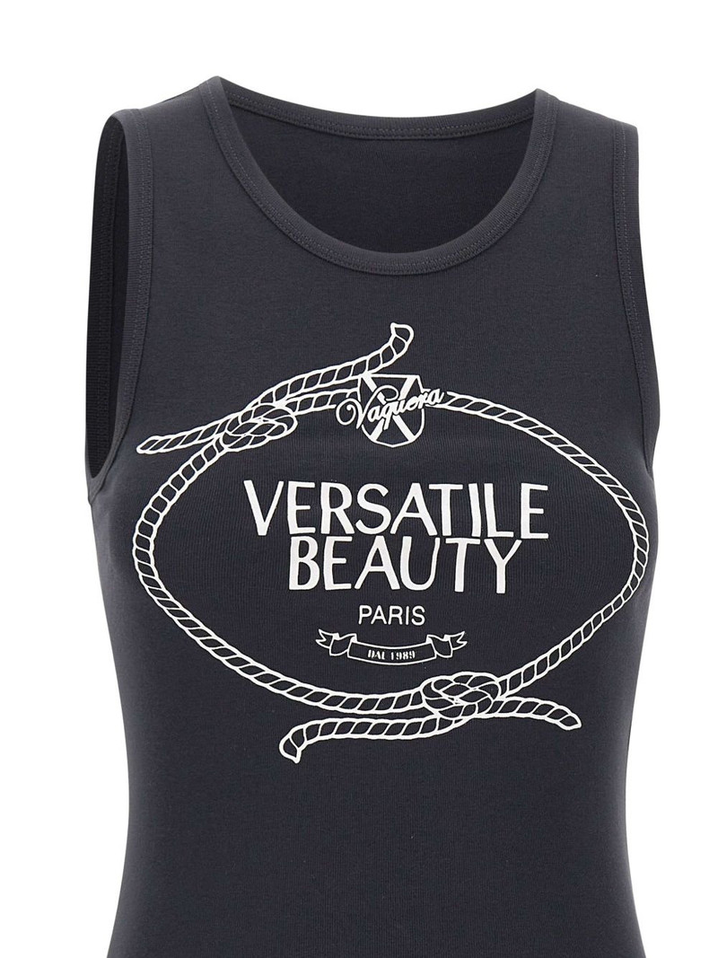 logo-print cotton top 6
