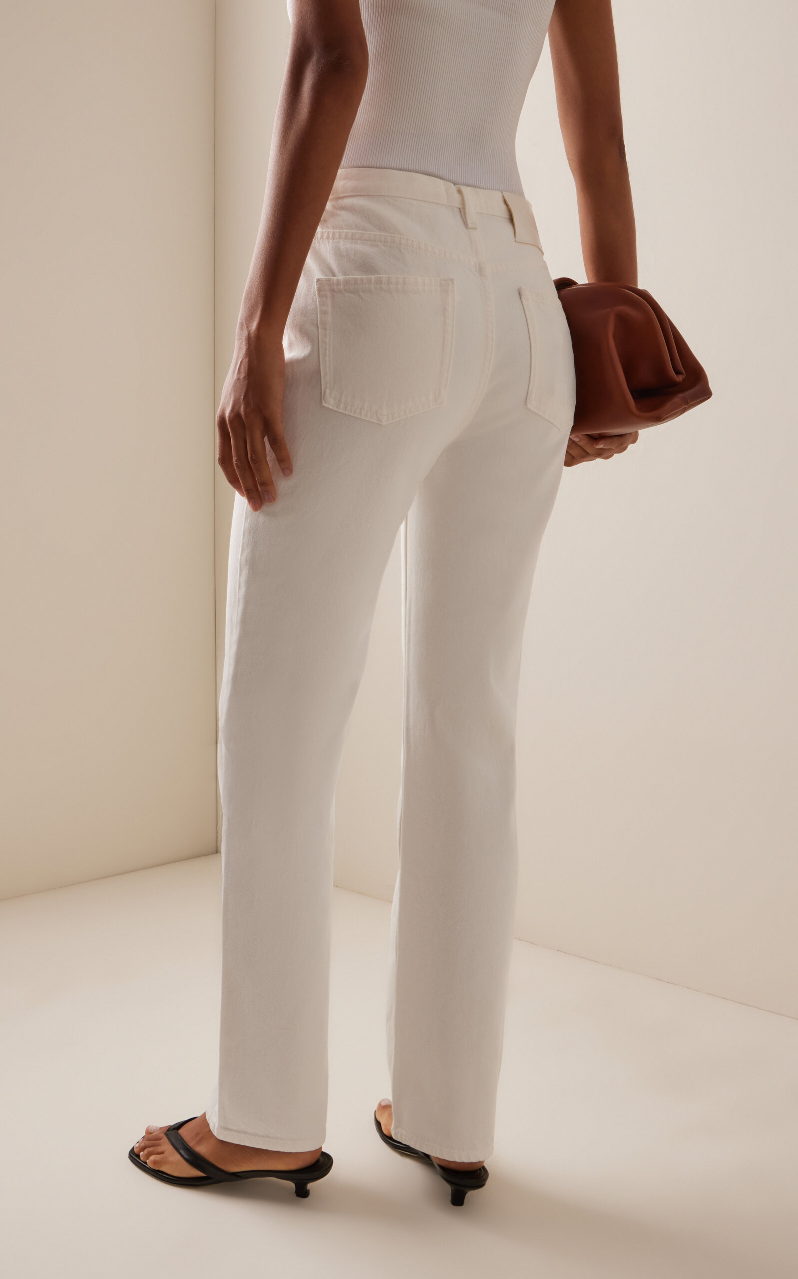 Jude Rigid Straight-Leg Jeans ivory - 4