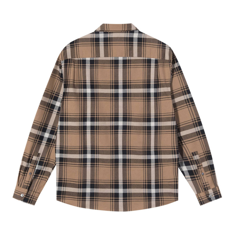 Stüssy Stussy Classic Bailey Plaid Long-Sleeve Shirt 'Brown' outlook