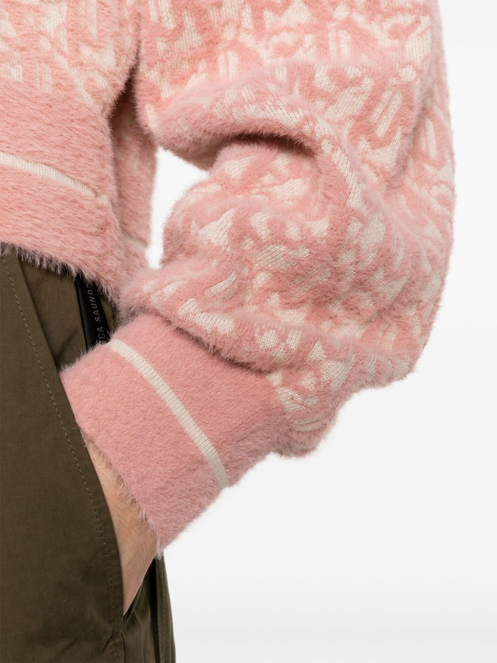 monogram jacquard jumper - 5