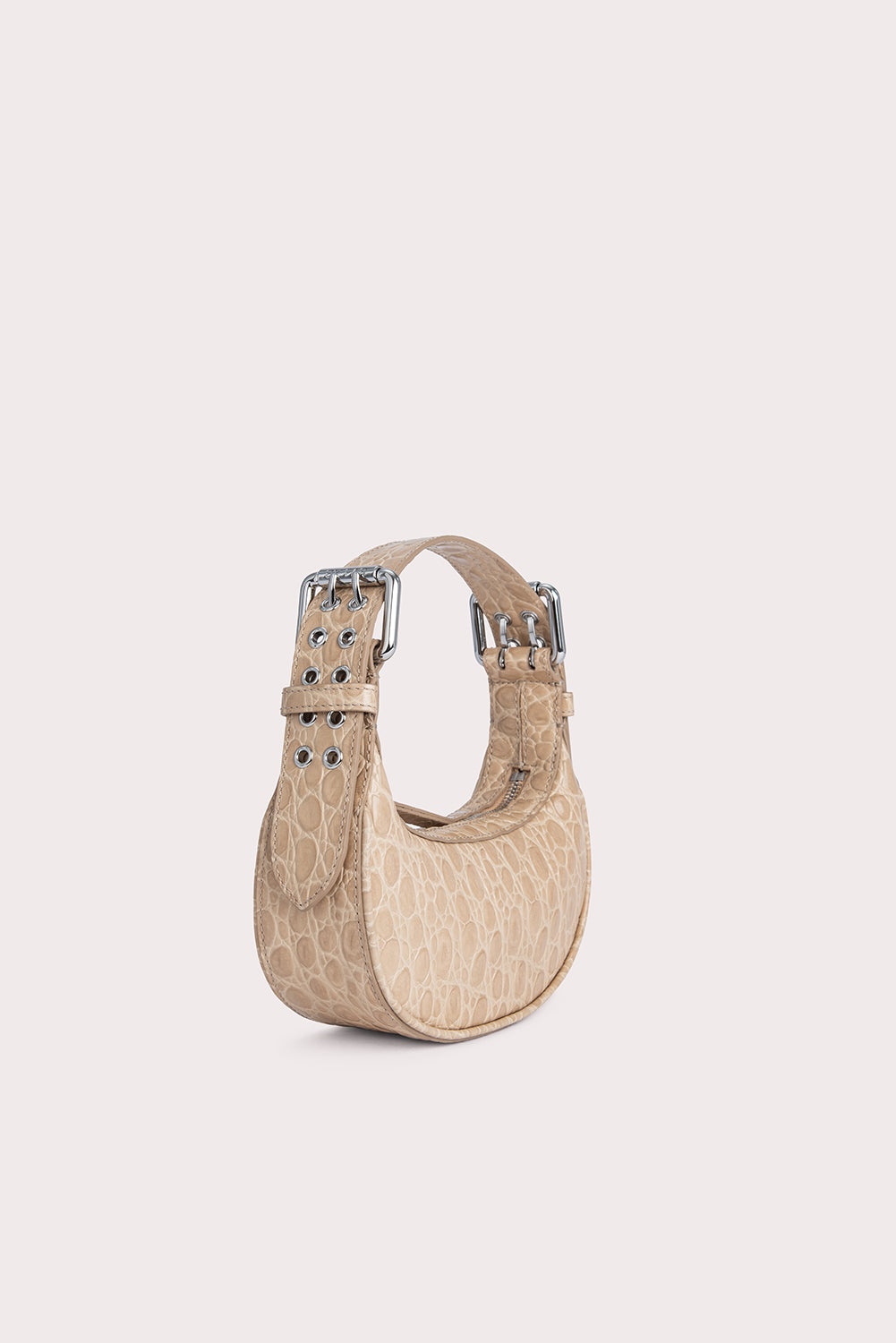 Mini Soho Kraft Circular Croco Embossed Leather - 2