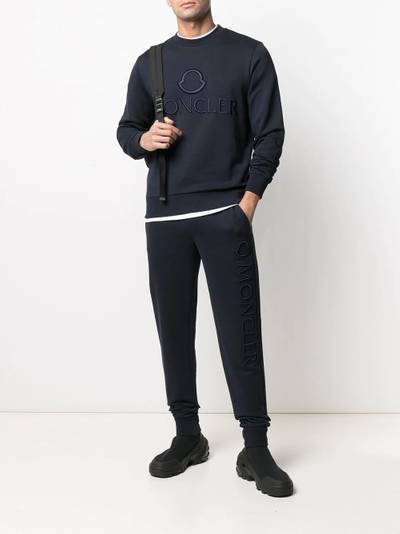 Moncler logo-embossed sweatshirt outlook