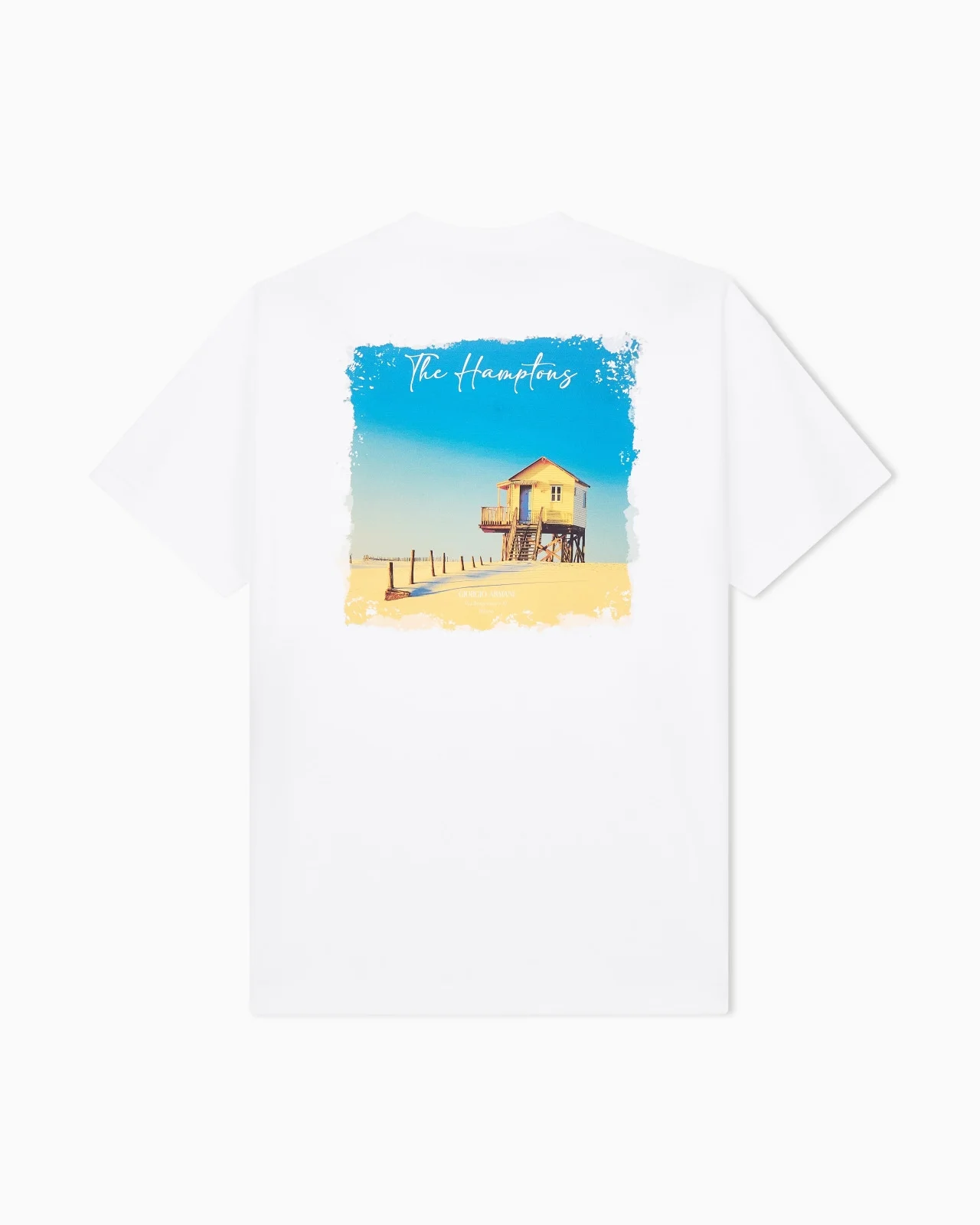 COTTON INTERLOCK JERSEY T-SHIRT WITH PRINT ON THE BACK - 1
