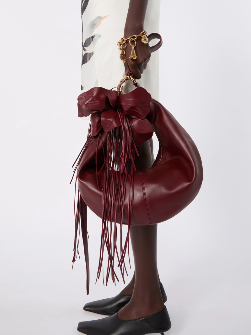 BRUNO Nappa leather hobo bag - BORDEAUX 6