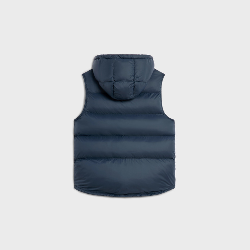 CELINE sleeveless down jacket in lightweight nylon outlook