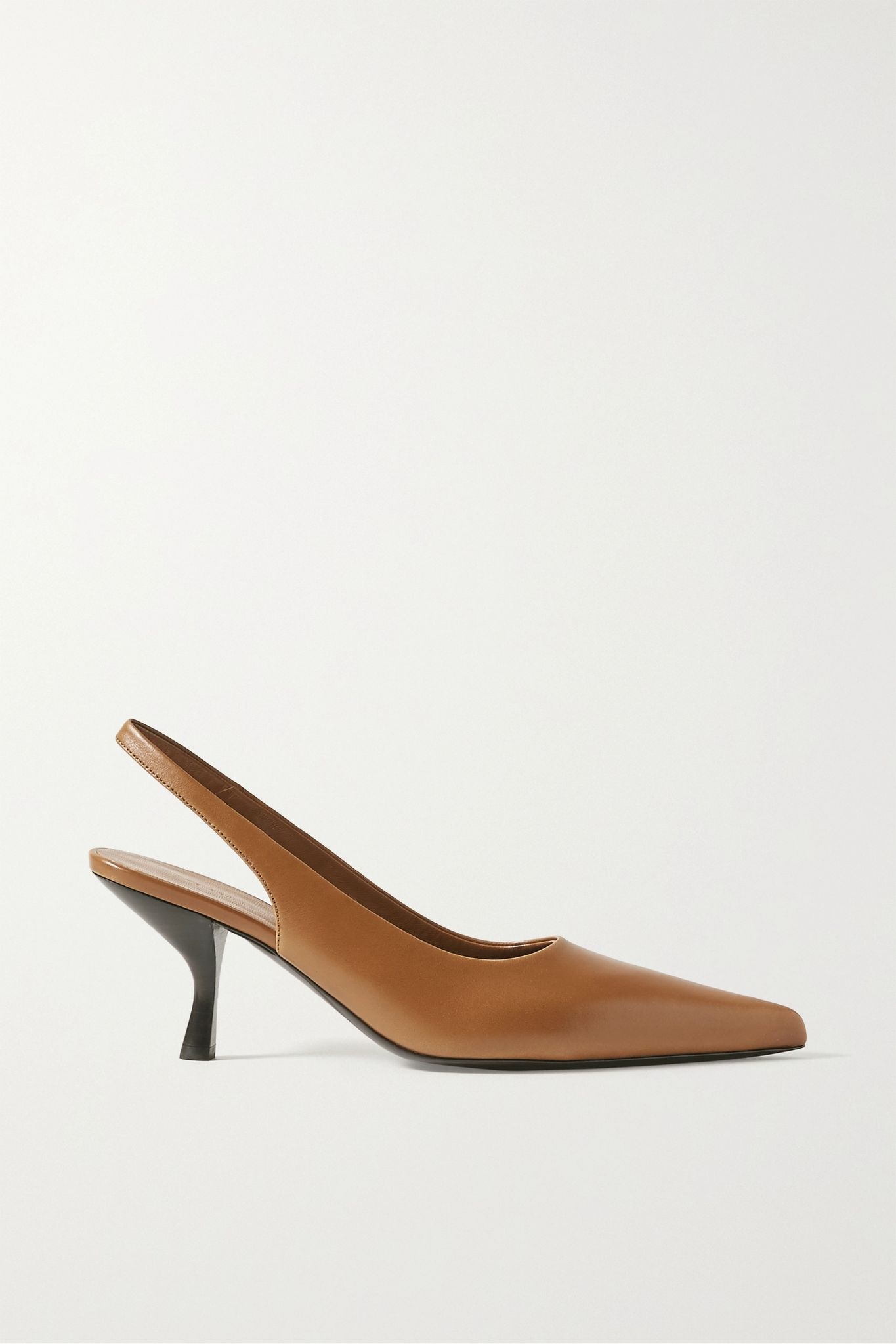 Bourgeoise leather slingback pumps - 1