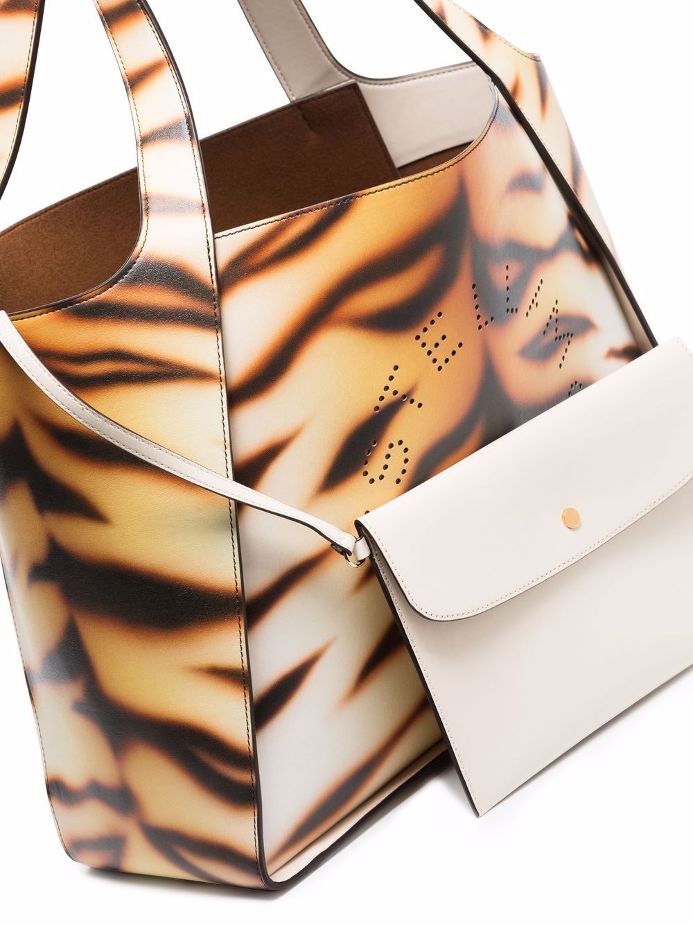 Stella Logo tiger-print tote bag - 5