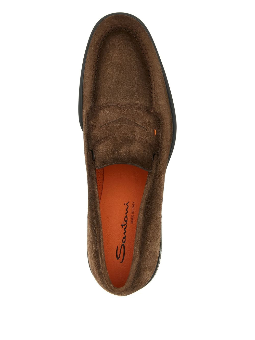 shaded suede loafers - 3