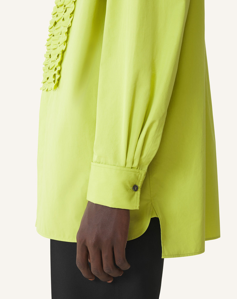 COTTON POPLIN BIB FRONT SHIRT 6