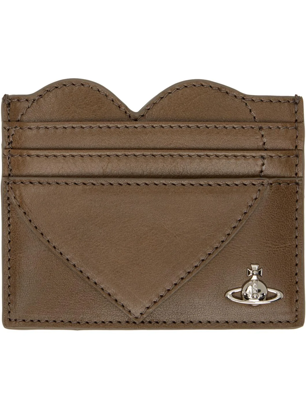 Brown Heart Card Holder - 1