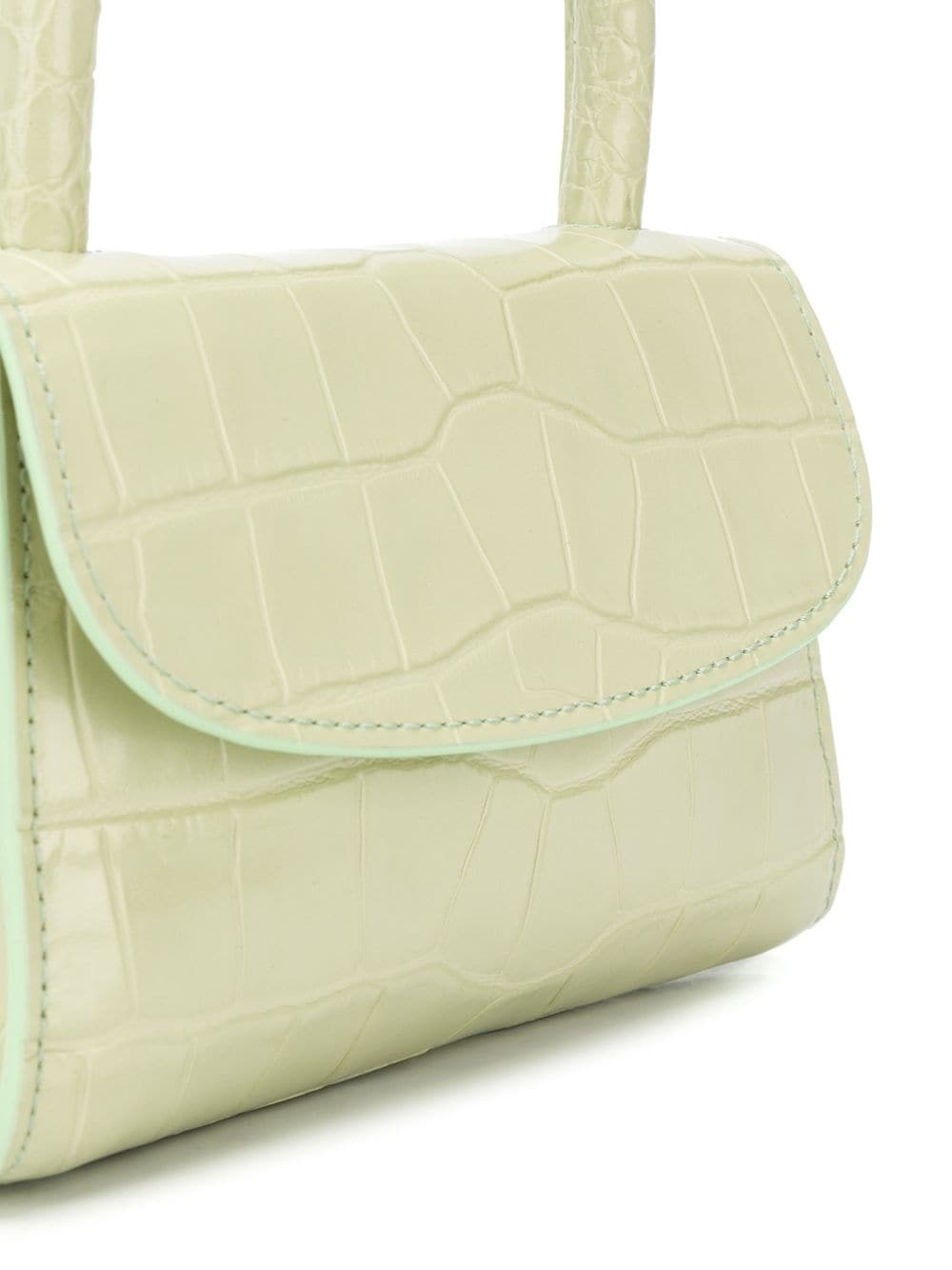 mini crocodile-effect tote - 3