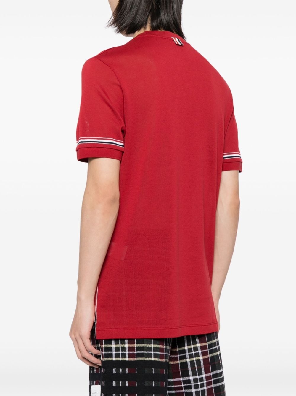 cotton stripe T-shirt - 4