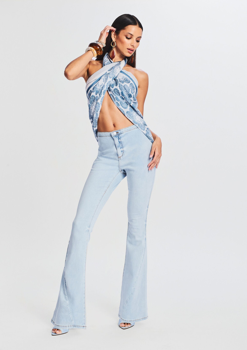 RETROFÊTE NORA MID RISE FLARE JEAN outlook