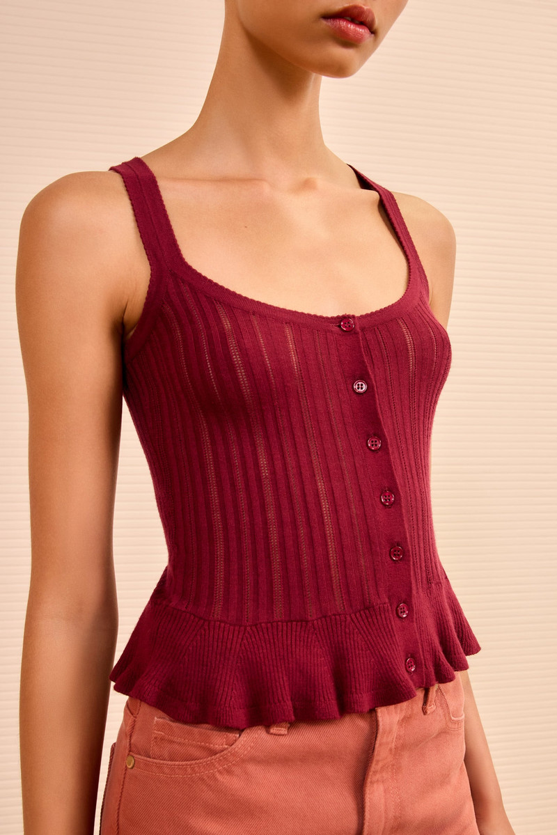 ULLA JOHNSON Callie Knit Camisole outlook