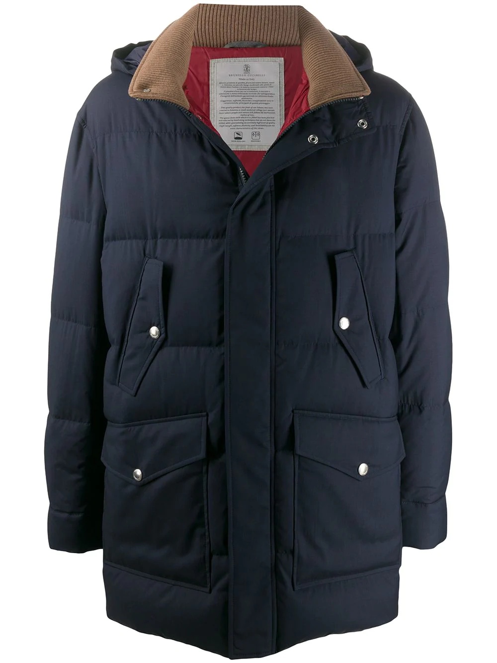 hooded padded jacket - 1