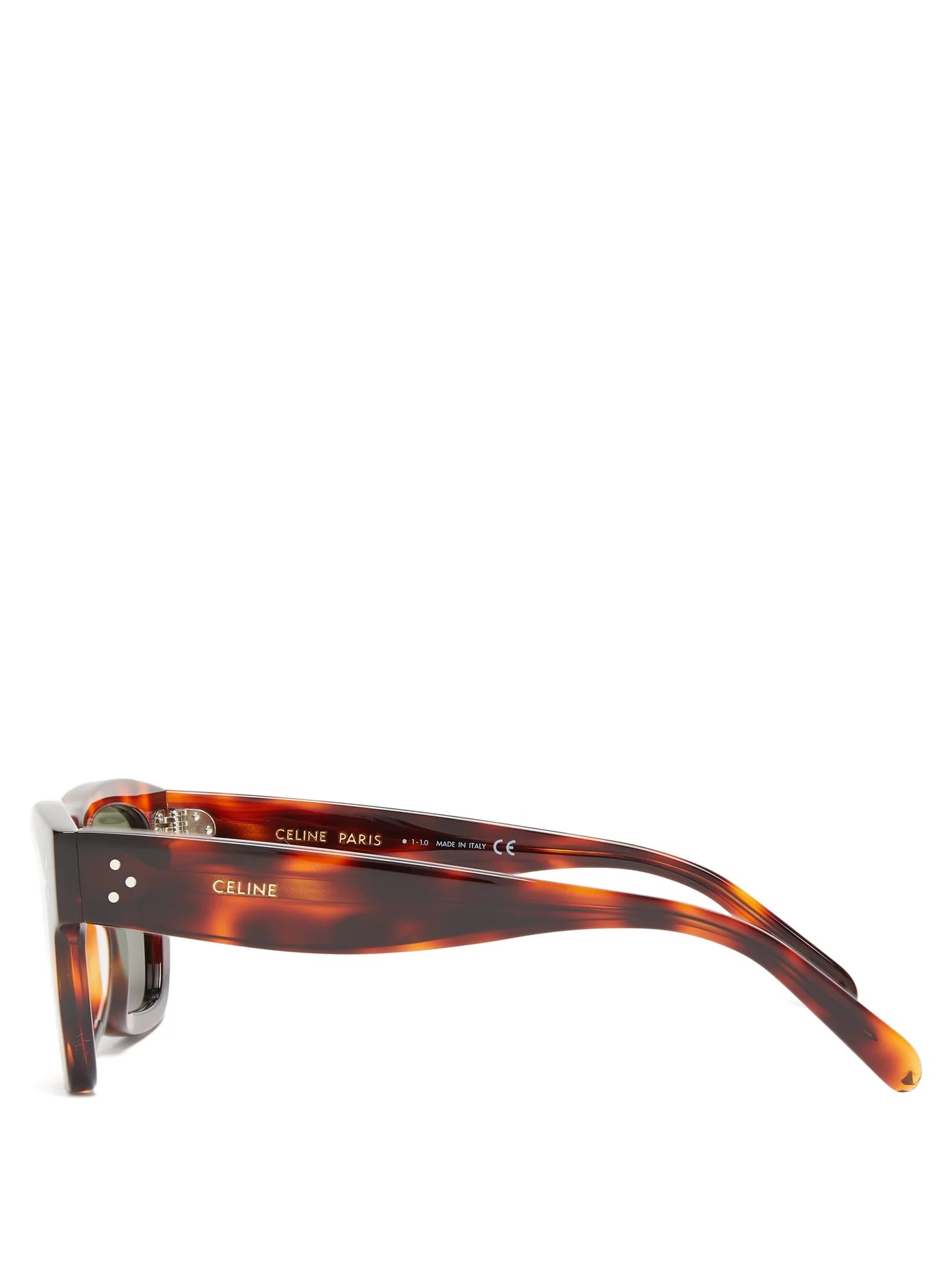 Square tortoiseshell-acetate sunglasses - 4