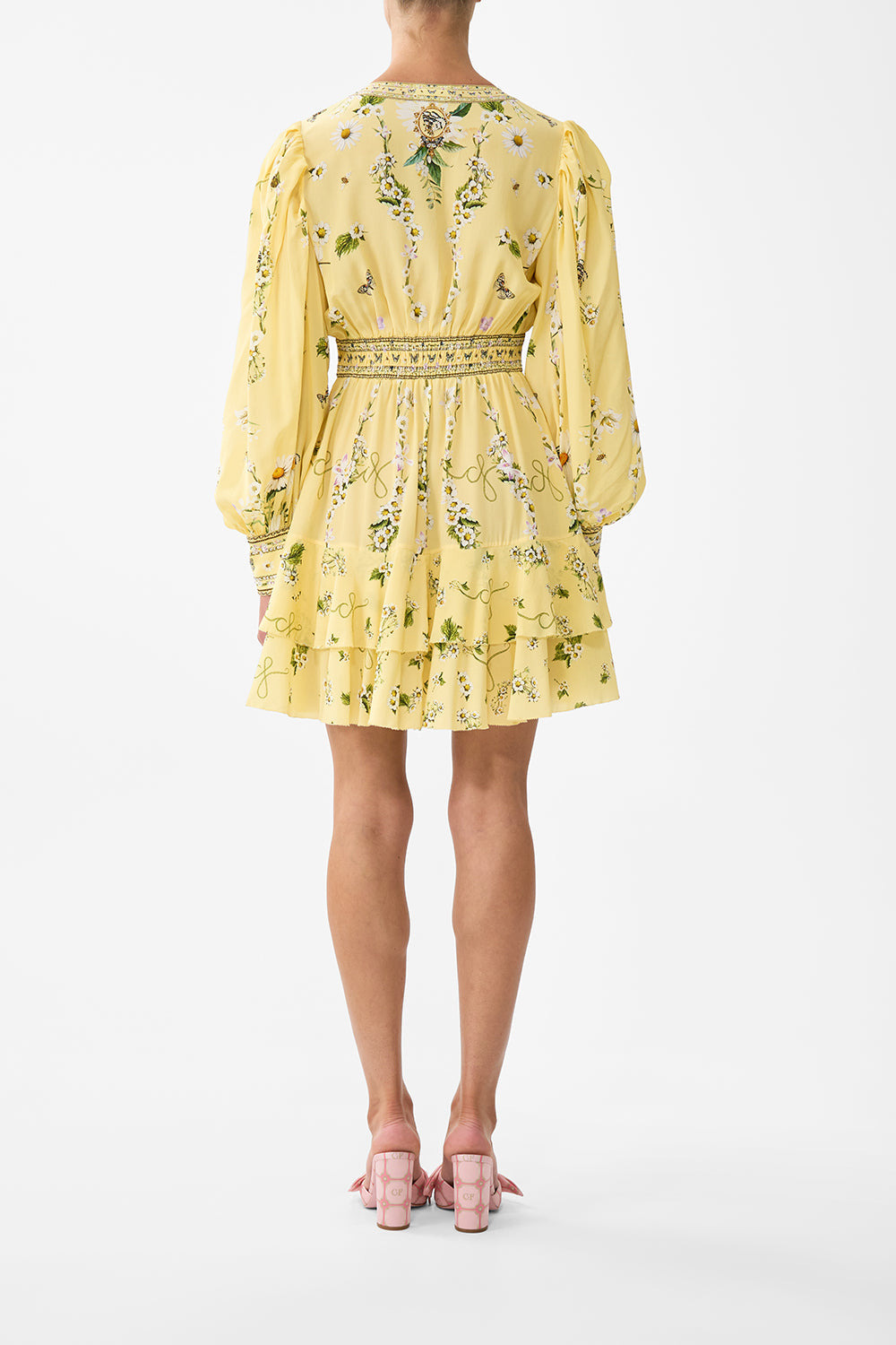 BUTTON FRONT FRILL DRESS - 3