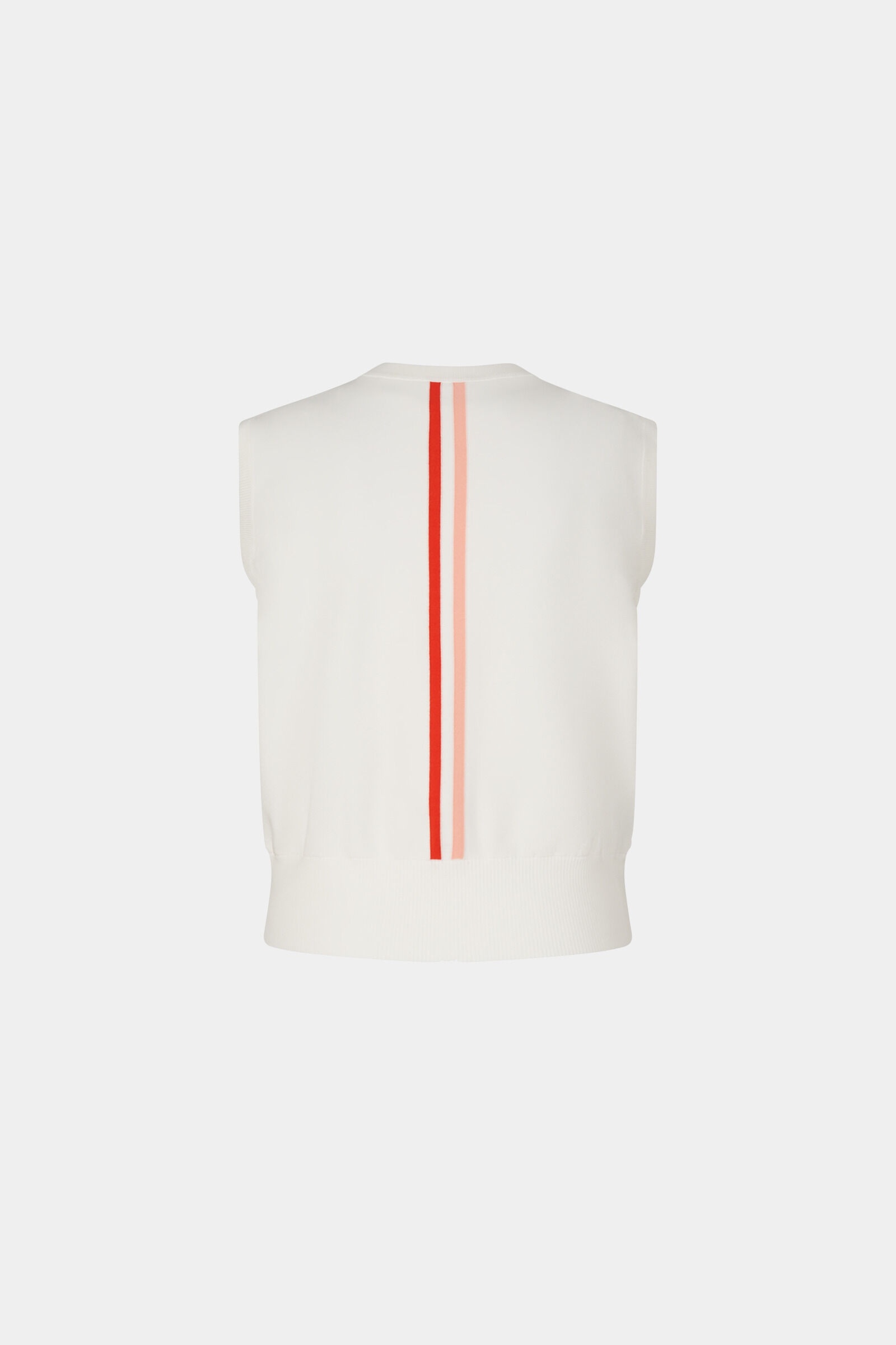 Allisa Hybrid knitted vest in Off-white - 11