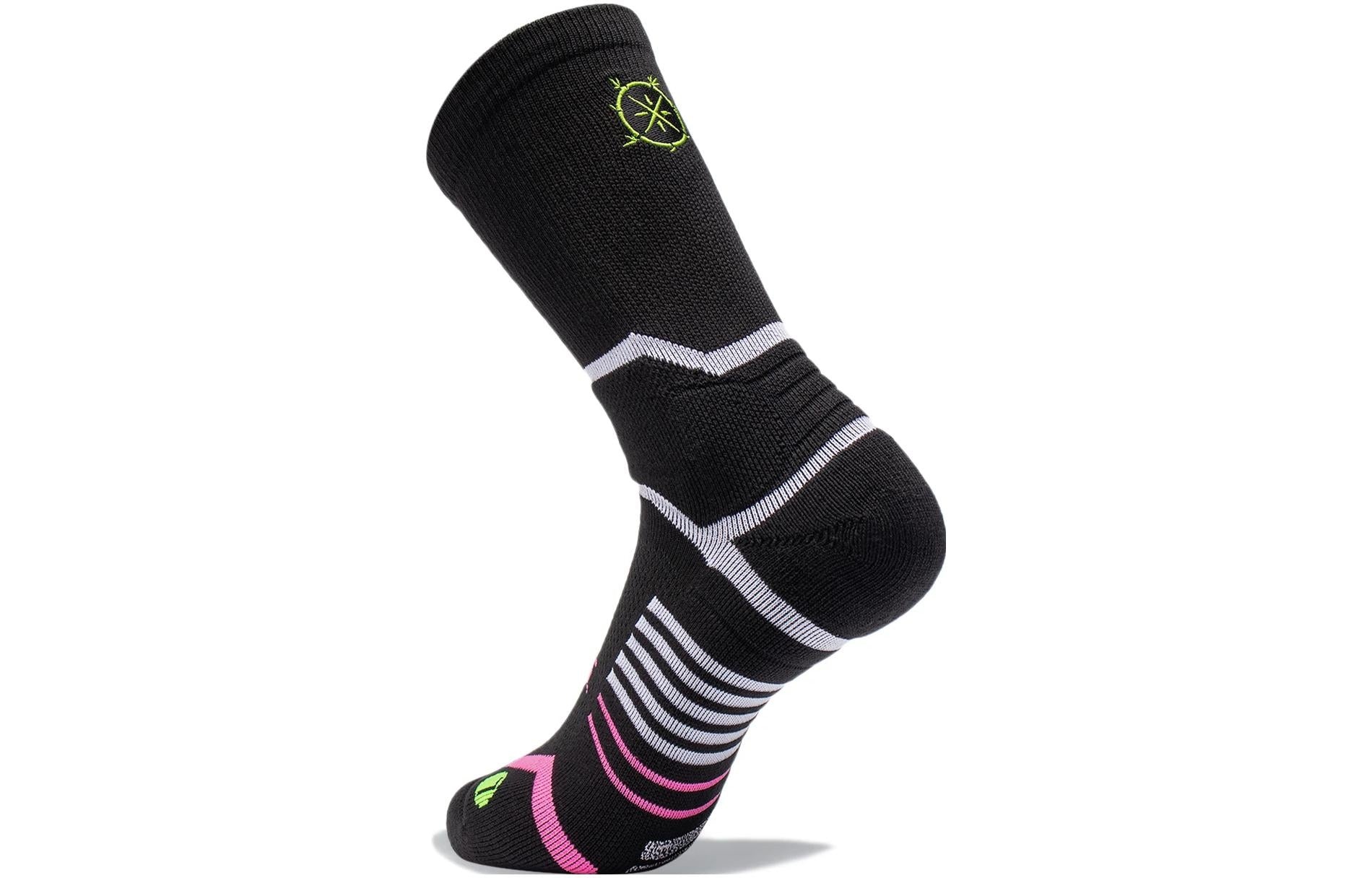 Li-Ning Way Of Wade Mid Cut Basketball Socks 'Black' AWLT063-3 - 2