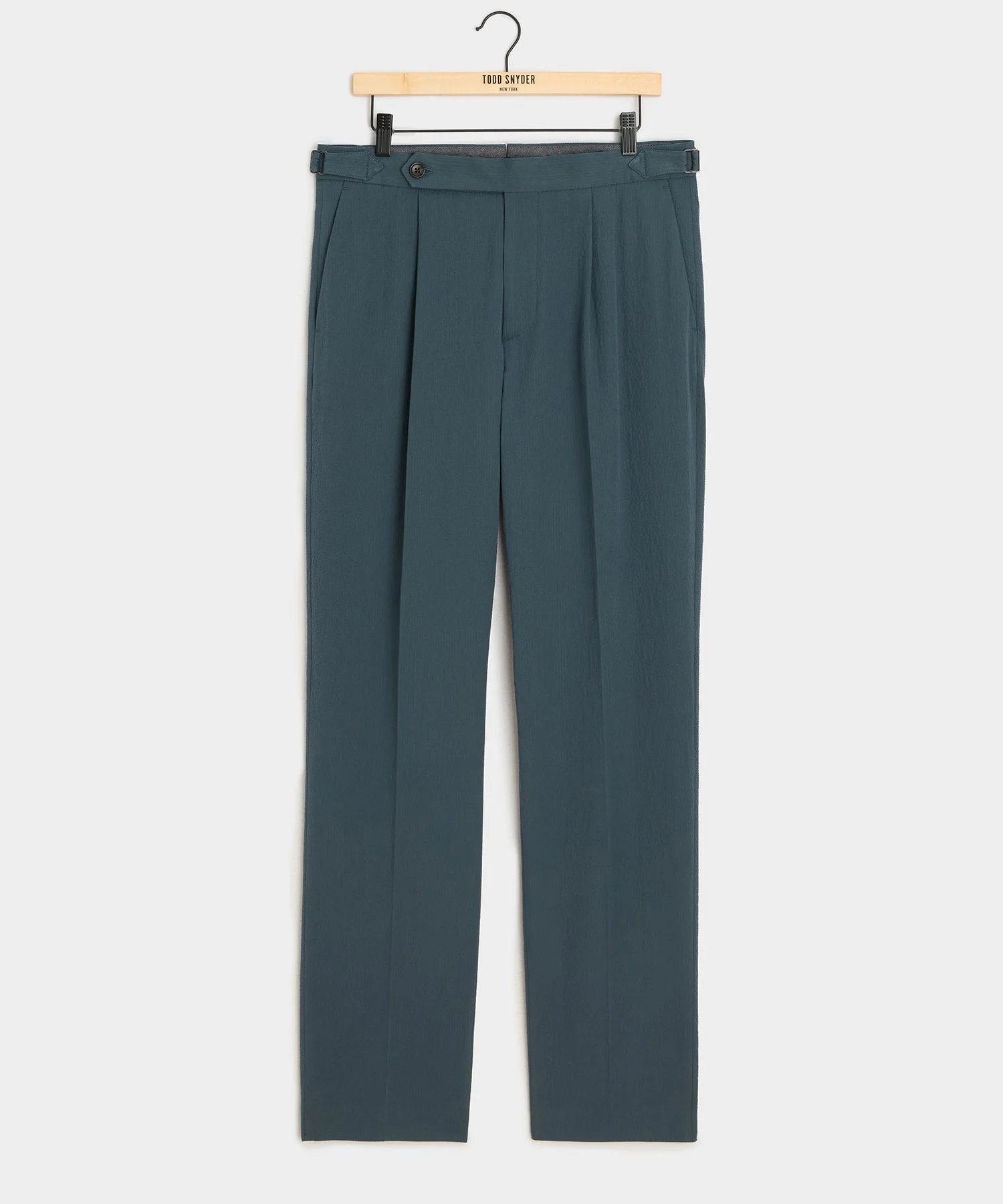Italian Seersucker Side Tab Trouser - 1