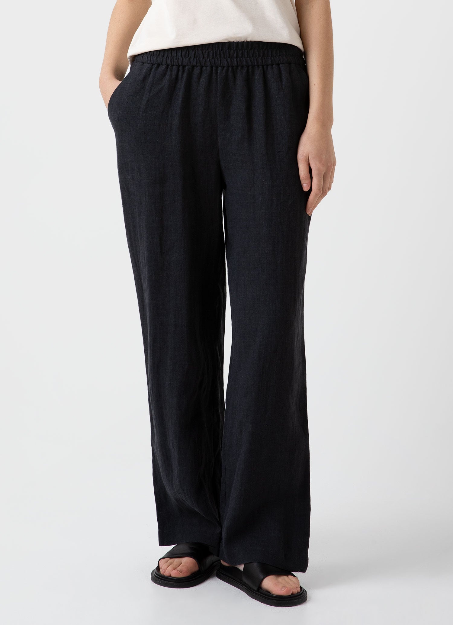 Drawstring Wide Leg Trouser - 3