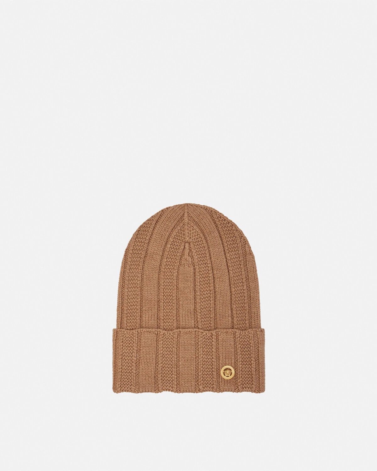 Medusa Ribbed Knit Beanie - 1