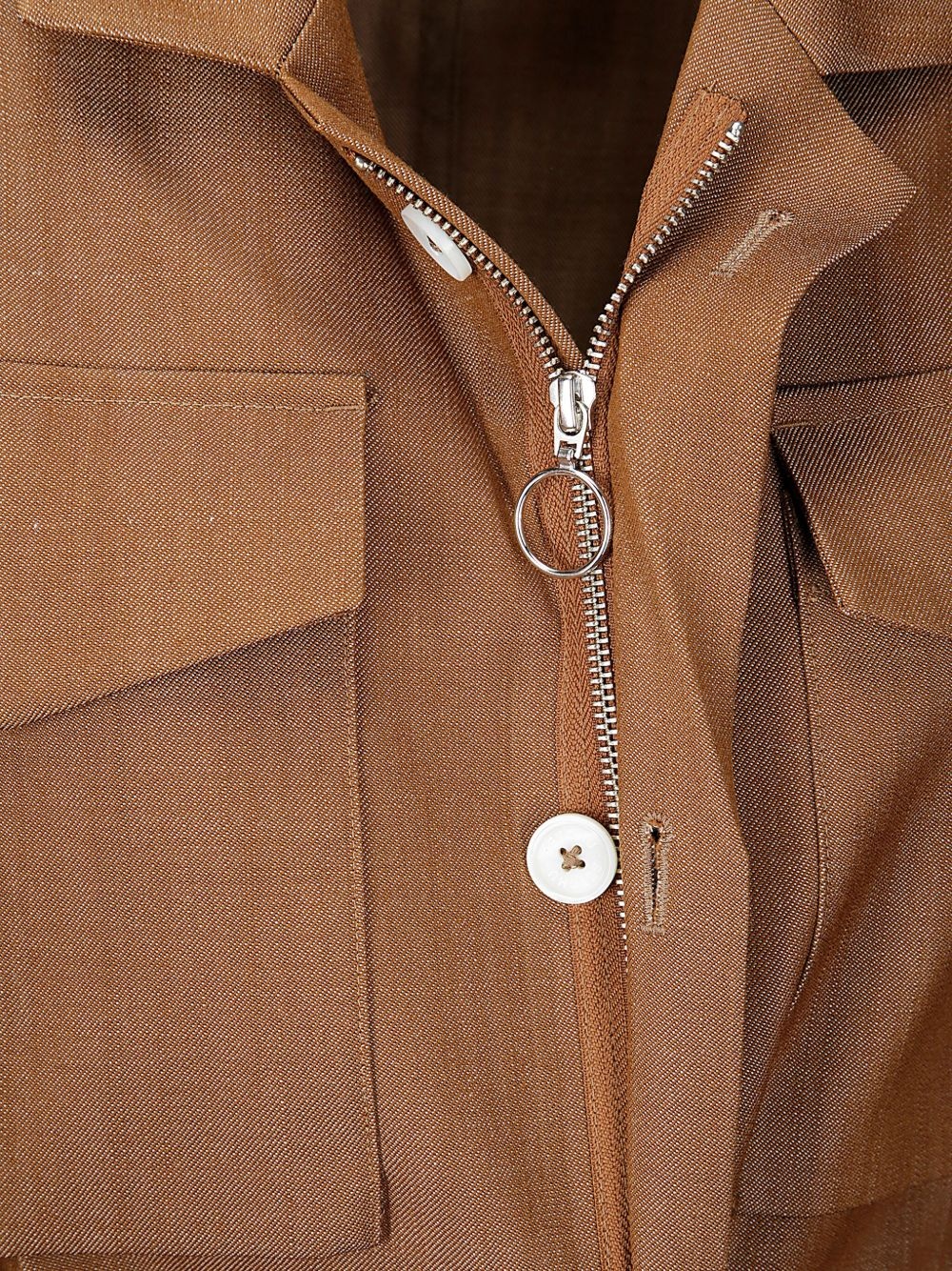 button-down blazer - 3