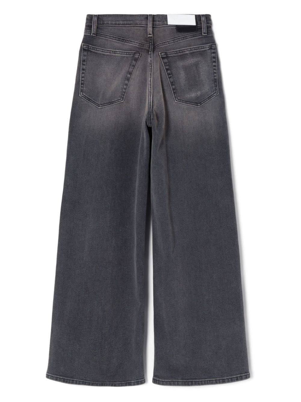 wide-leg cotton jeans - 5