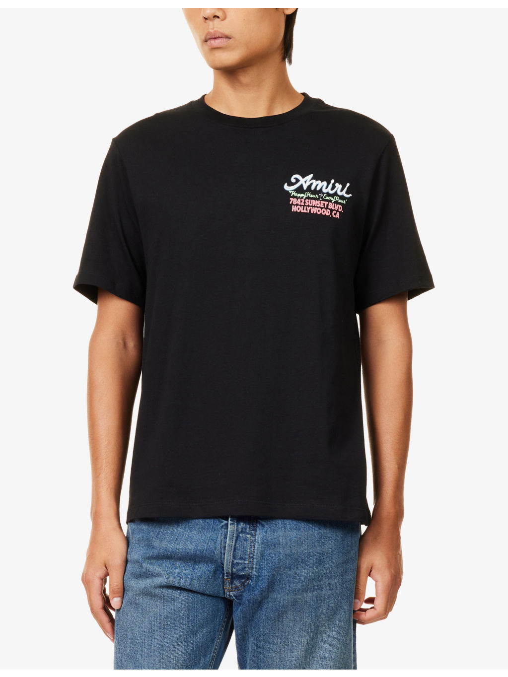 Neon Lights Graphic-Print Cotton T-Shirt - 3
